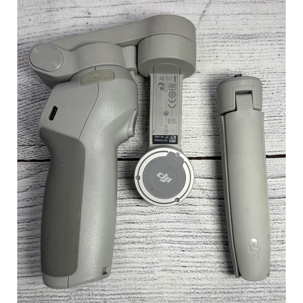 DJI OM 4 Handheld Smartphone Gimbal Stabilizer Gray OK100 with Tripod Base
